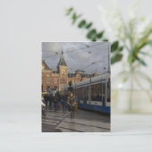 Carte Postale Gare centrale d'Amsterdam (Debout devant)