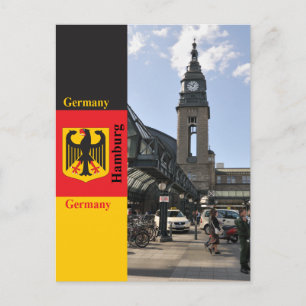 Carte Postale Gare centrale de Hambourg