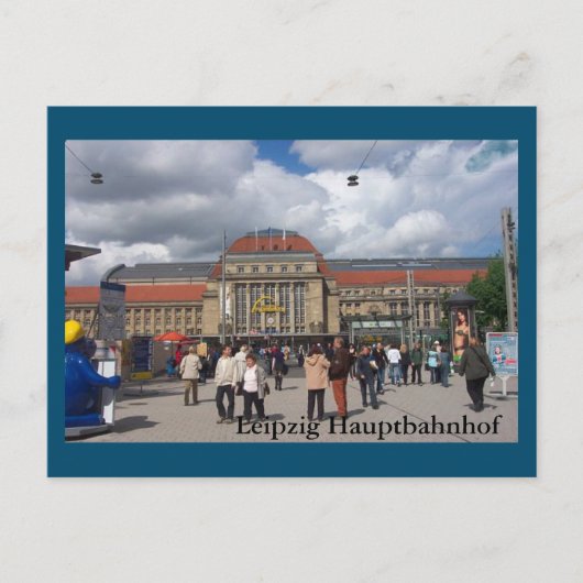 Carte Postale Gare centrale de Leipzig (Devant)