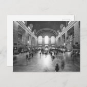 Carte Postale Gare Centrale / Noir Et Blanc (NYC) (Devant / Derrière)