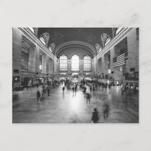 Carte Postale Gare Centrale / Noir Et Blanc (NYC)