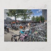 Carte Postale Gare centrale Parc à vélo, Sites d'Amsterdam (Devant)