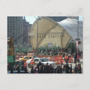 CARTE POSTALE GARE D'ACCÈS DU WORLD TRADE CENTER