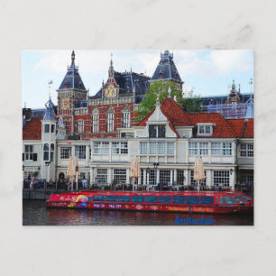 Carte Postale Gare d'Amsterdam