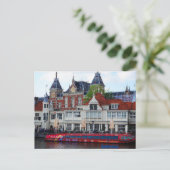 Carte Postale Gare d'Amsterdam (Debout devant)