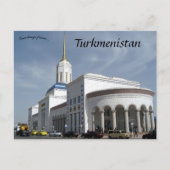 Carte Postale Gare d'Ashgabat au Turkménistan (Devant)
