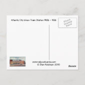 Carte Postale Gare d'Atlantic City 1936 PRSL (Dos)