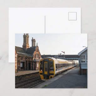 Carte Postale Gare de Brocklesby et train en passage