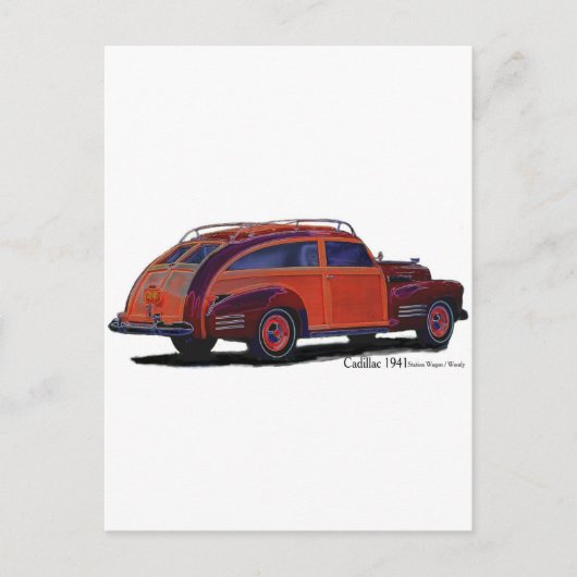 Carte Postale Gare de Cadillac Wagon (Devant)