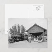 Carte Postale Gare de Catskill Mountains, 1902 (Devant / Derrière)