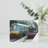 Carte Postale Gare de Crowcombe Heathfield, WS (Debout devant)