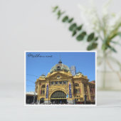 Carte Postale gare de Flinders St grandiosa (Debout devant)