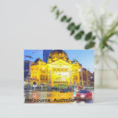 Carte Postale Gare de Flinders st, Melbourne Postcard (Debout devant)