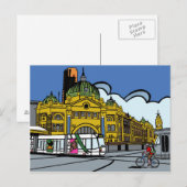 Carte Postale Gare de Flinders Street (Devant / Derrière)