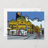 Carte Postale Gare de Flinders Street (Devant / Derrière)