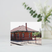 Carte Postale Gare de Granbury RR, Granbury, Texas (Debout devant)