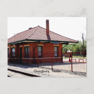 Carte Postale Gare de Granbury RR, Granbury, Texas