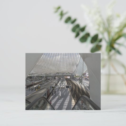Carte Postale Gare de Liège-Guillemins (Debout devant)