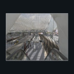 Carte Postale Gare de Liège-Guillemins<br><div class="desc">Photo du haut de l'escalator de la gare moderne de Liège,  Belgique.</div>