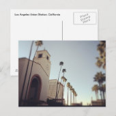 Carte Postale Gare de Los Angeles Union (Devant / Derrière)