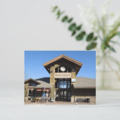 Carte postale : gare de Paso Robles en hiver (Debout devant)