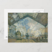 Carte Postale Gare de Saint-Lazare (1877) (Devant / Derrière)