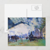 Carte Postale Gare de Saint-Lazare, Train de Normandie, Claude M (Devant / Derrière)