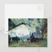 Carte Postale Gare de Saint-Lazare, train de Normandie par Claud (Devant / Derrière)