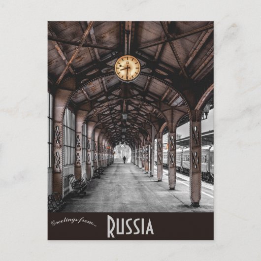 Carte Postale Gare de Vitebsky St Petersburg Russie (Devant)