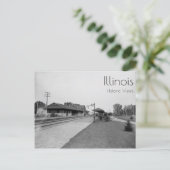 Carte Postale Gare d'Elmhurst, Illinois (Debout devant)