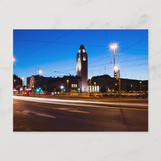 Carte Postale Gare d'Helsinki (Devant)