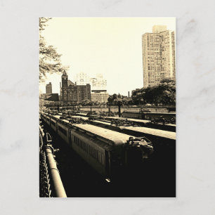 Carte Postale Gare ferroviaire centrale de Chicago ICRR 1969