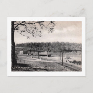 Carte Postale Gare ferroviaire, Denville, NJ Vintage