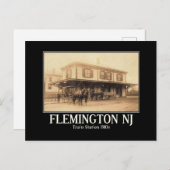 Carte Postale Gare Flemington NJ 1910 (Devant / Derrière)