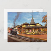 Carte Postale Gare - New Hope Steam Railway (Devant / Derrière)