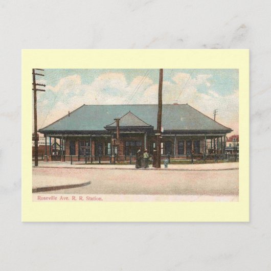 Carte Postale Gare, Newark, New Jersey Vintage (Devant)