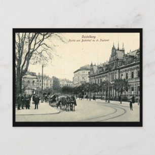 Carte Postale Gare Poste, Heidelberg, Allemagne Vin