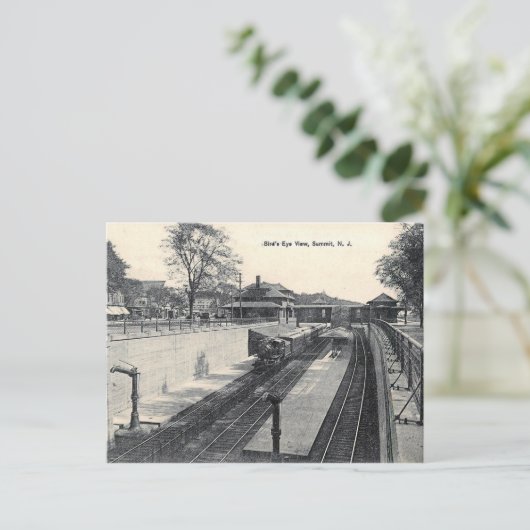 Carte Postale Gare, Sommet, NJ Vintage (Debout devant)