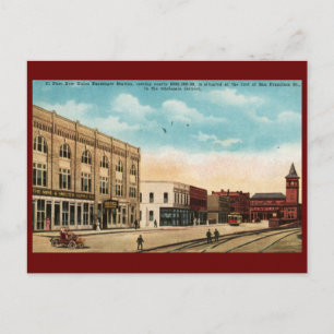 Carte Postale Gare Union, El Paso, TX 1916 Vintage