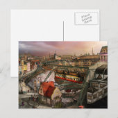 Carte Postale Gare - Wuppertal Suspension Railway 1913 (Devant / Derrière)