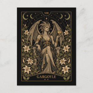 Carte Postale Gargouille, Starlit Tarot Art