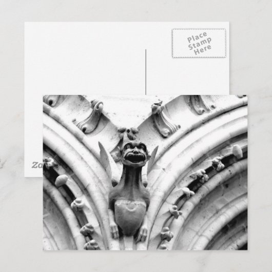 Carte Postale Gargoyle (Devant / Derrière)