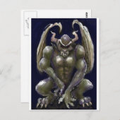 Carte Postale Gargoyle (Devant / Derrière)