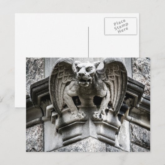 Carte postale Gargoyle (Devant / Derrière)