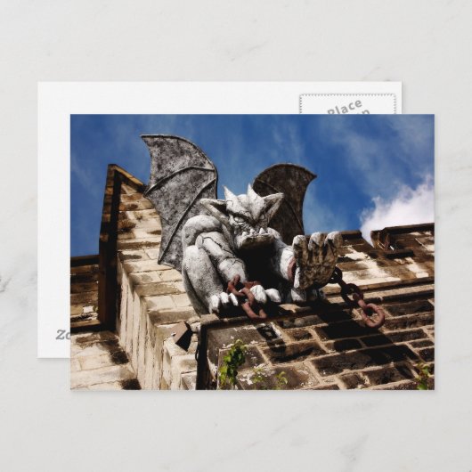 Carte Postale Gargoyle - ESP (Devant / Derrière)