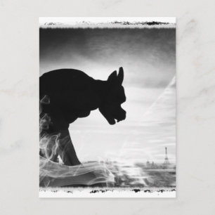 CARTE POSTALE GARGOYLE NOTRE DAME PARIS FRANCE