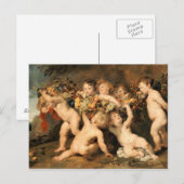 Carte Postale Garland of Fruits - Rubens (Devant / Derrière)