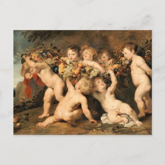 Carte Postale Garland of Fruits - Rubens (Devant)