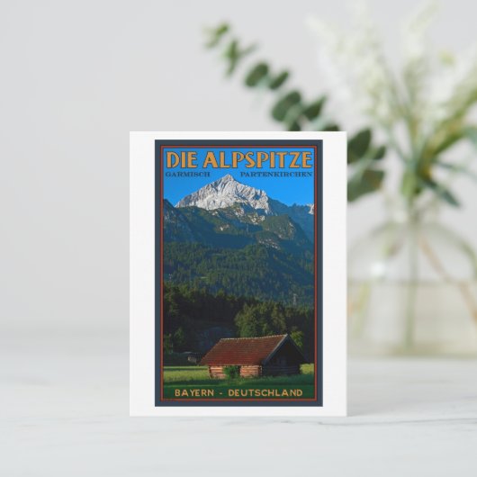 Carte Postale Garmisch - L'Alpspitze (Debout devant)
