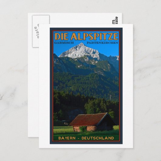 Carte Postale Garmisch - L'Alpspitze (Devant / Derrière)